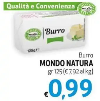 Maxi Family Burro MONDO NATURA gr 125 offerta