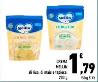 Conad CREMA MELLIN di riso, di mais e tapioca, 200 g offerta