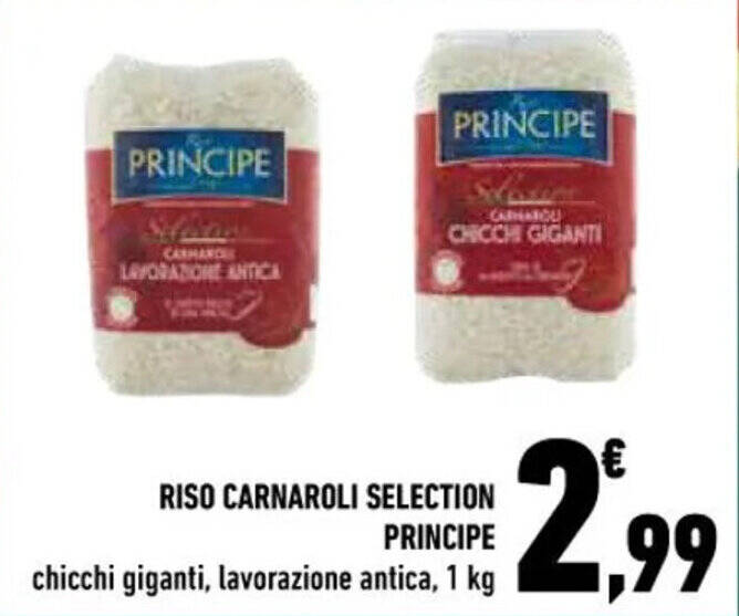RISO CARNAROLI SELECTION PRINCIPE chicchi giganti, lavorazione antica