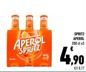Conad SPRITZ APEROL 200 cl x3 offerta