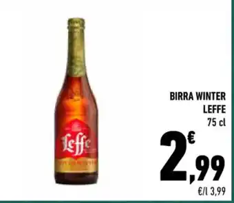 Conad BIRRA WINTER LEFFE 75 cl offerta