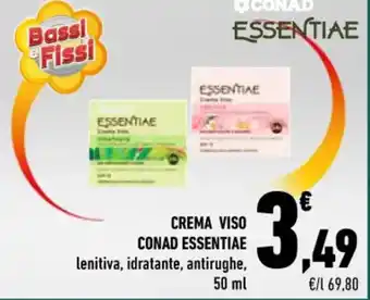 Conad CREMA VISO CONAD ESSENTIAE 50 ml offerta