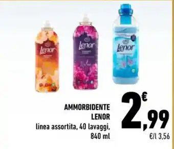 Conad AMMORBIDENTE LENOR 840 ml offerta