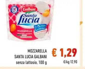 Conad MOZZARELLA SANTA LUCIA GALBANI senza lattosio, 100 g offerta