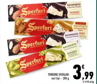 Conad TORRONE SPERLARI vari tipi - 200 g offerta