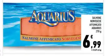 Conad SALMONE NORVEGESE AFFUMICATO AQUARIUS 270 g offerta