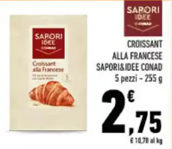 Conad CROISSANT ALLA FRANCESE SAPORI&IDEE CONAD 5 pezzi - 255 g offerta