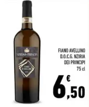 Conad FIANO AVELLINO D.O.C.G.NZIRIA DEI PRINCIPI 75 cl offerta