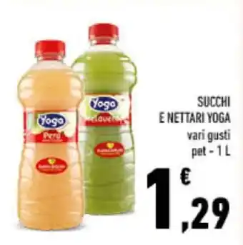 Conad SUCCHI E NETTARI YOGA vari gusti pet-1 L offerta