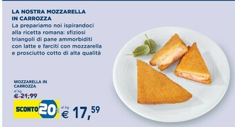 Esselunga Mozzarella In Carrozza offerta