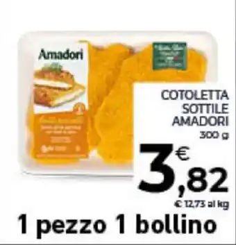Conad COTOLETTA SOTTILE AMADORI 300 g offerta