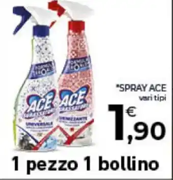 Conad SPRAY ACE vari tipi offerta
