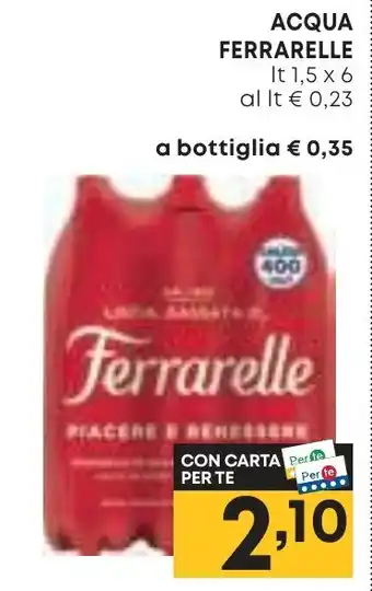 Pam ACQUA FERRARELLE lt 1,5 x 6 offerta