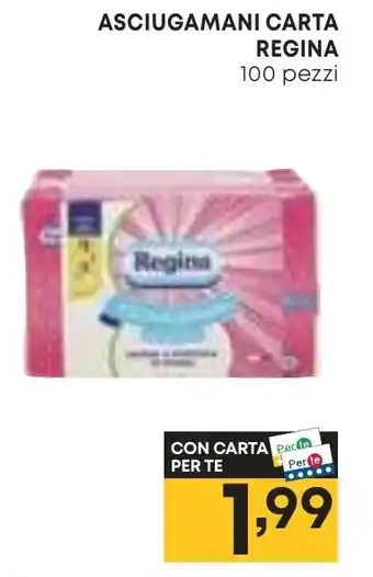 Pam ASCIUGAMANI CARTA REGINA 100 pezzi offerta