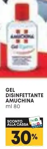 Pam GEL DISINFETTANTE AMUCHINA ml 80 offerta