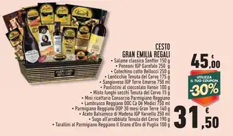Conad CESTO GRAN EMILIA REGALI offerta