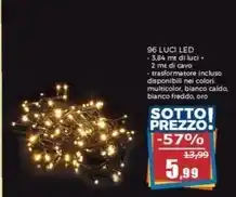 Happy Casa 96 luci led offerta