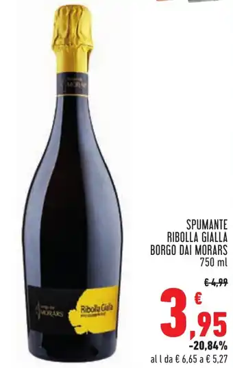 Conad SPUMANTE RIBOLLA GIALLA BORGO DAI MORARS 750 ml offerta