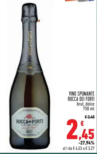 Conad VINO SPUMANTE ROCCA DEI FORTI brut, dolce 750 ml offerta