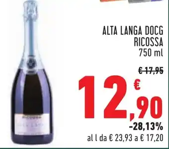 Conad ALTA LANGA DOCG RICOSSA 750 ml offerta