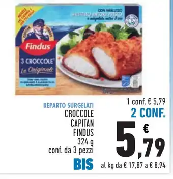 Conad CROCCOLE CAPITAN FINDUS 324 g offerta