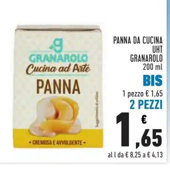 Conad PANNA DA CUCINA UHT GRANAROLO 200 ml offerta