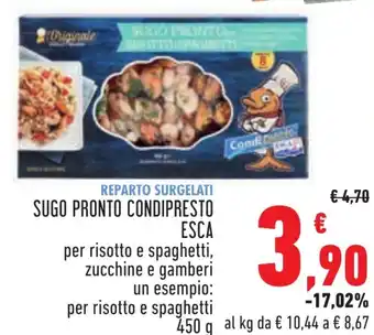 Conad SUGO PRONTO CONDIPRESTO ESCA 450 g offerta