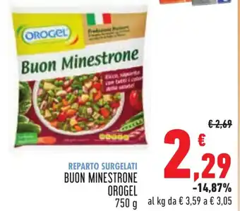 Conad BUON MINESTRONE OROGEL 750 g offerta
