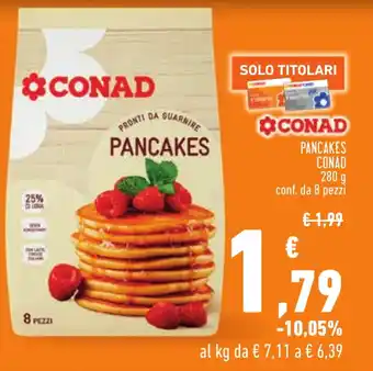 Conad PANCAKES CONAD 280 g offerta