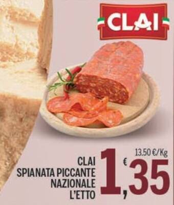 Gruppo Pascar CLAI SPIANATA PICCANTE NAZIONALE L'ETTO offerta