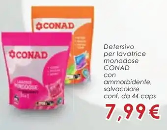 Conad Detersivo per lavatrice monodose CONAD offerta