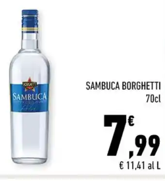 Conad SAMBUCA BORGHETTI 70cl offerta