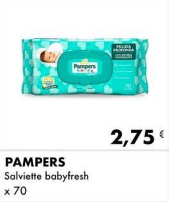 Iper Tosano PAMPERS Salviette babyfresh x 70 offerta