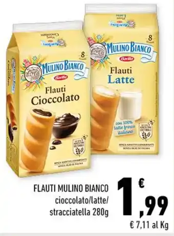 Conad FLAUTI MULINO BIANCO cioccolato/latte/ stracciatella 280g offerta