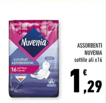 Conad ASSORBENTI NUVENIA sottile ali x16 offerta