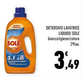 Conad DETERSIVO LAVATRICE LIQUIDO SOLE bianco/igiene/colore 29lav. offerta