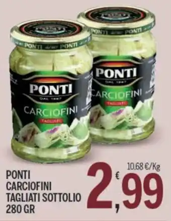 PONTI CARCIOFINI TAGLIATI SOTTOLIO 280 GR