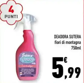 Conad DEADORA SUTERA fiori di montagna 750ml offerta