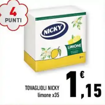 Conad TOVAGLIOLI NICKY limone x35 offerta