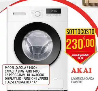 Iper Nonna Isa AKAI LAVATRICE A CARICA FRONTALE offerta