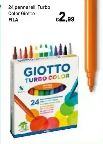 Iper La Grande FILA Astuccio 24 Giotto Turbo Color - Diametro Punta 2,8Mm offerta