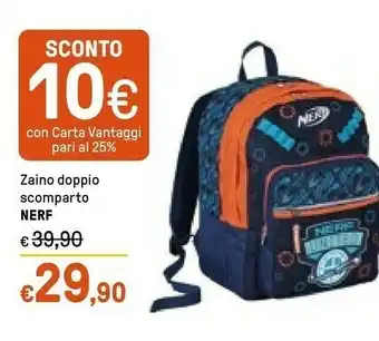 Iper La Grande Nerf Zaino Doppio Scomparto offerta