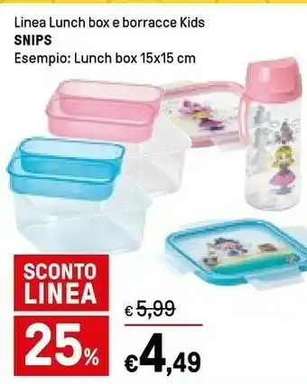 Snips Linea Lunch Box E Borracce Kids