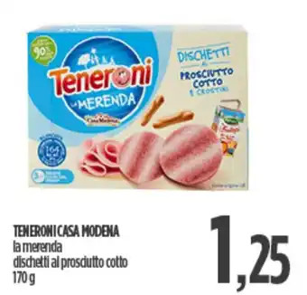 TENERONI CASA MODENA la merenda dischetti al prosciutto cotto 170 g