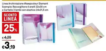 Iper La Grande Linea Archiviazione Raccoglitore 4 Anelli offerta