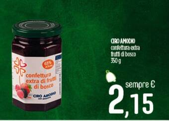 Ciro Amodio CIRO AMODIO confettura extra frutti di bosco 350 g offerta