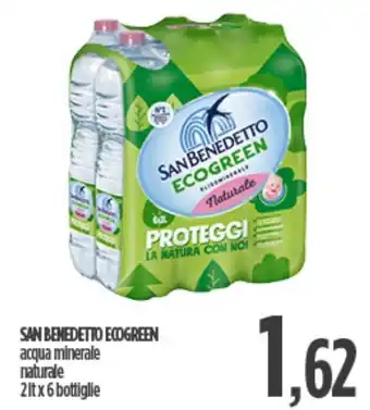 Ciro Amodio SAN BENEDETTO ECOGREEN acqua minerale naturale 2 lt x 6 bottiglie offerta