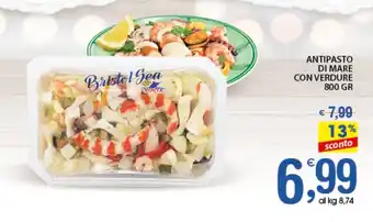 Qui Discount ANTIPASTO DI MARE CON VERDURE 800 GR offerta