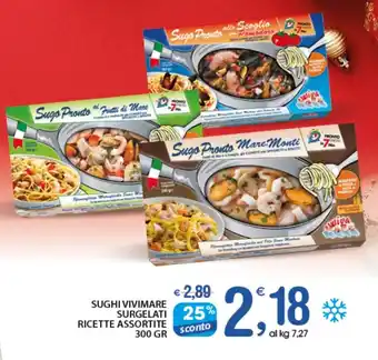 Qui Discount SUGHI VIVIMARE SURGELATI RICETTE ASSORTITE 300 GR offerta
