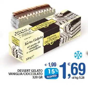 Qui Discount DESSERT GELATO VANIGLIA/CIOCCOLATO 320 GR offerta